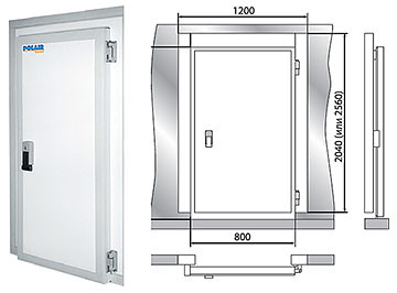 Дверной блок универсальный 1200х2040, 80мм